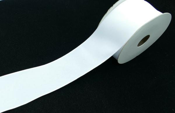 Wired Ribbon |   1.5 Inch White Satin Chiffon Wire Ribbon, 10 Yards (Lot Of 1 Spool) Ribbon Wired Ribbon