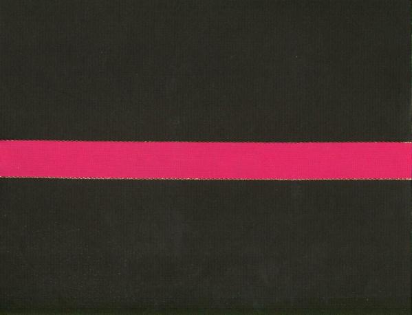 Wired Ribbon |   1 Inch Wired Everyday Ribbon With Gold Edges, Fuchsia (3 Yards) Ribbon Wired Ribbon