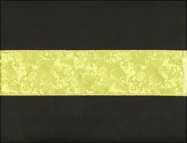 Wired Ribbon |   2.75 Inch Wired Everyday Ribbon With Gold Edges, Yellow (10 Yards) Ribbon Wired Ribbon