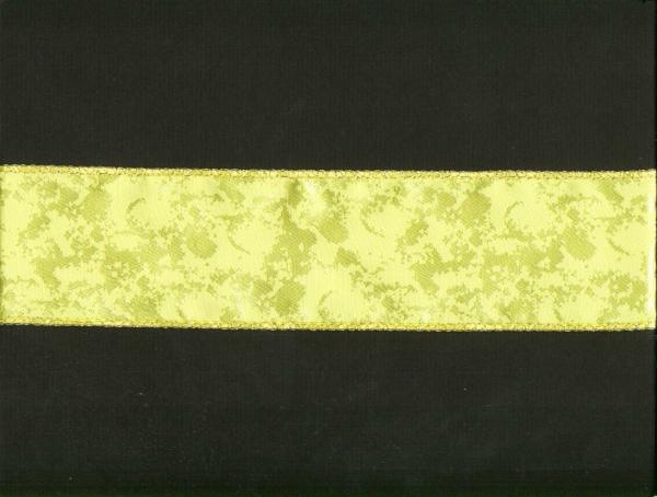 Wired Ribbon |   2.75 Inch Wired Everyday Ribbon With Gold Edges, Yellow (3 Yards) Ribbon Wired Ribbon