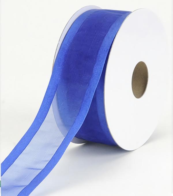 Organza Ribbon With Satin Edge |   Organza Ribbon With Satin Edge , Royal Blue, 1-1/2 Inch X 25 Yards (1 Spool) Organza Ribbon With Satin Edge Organza Ribbon With Satin Edge