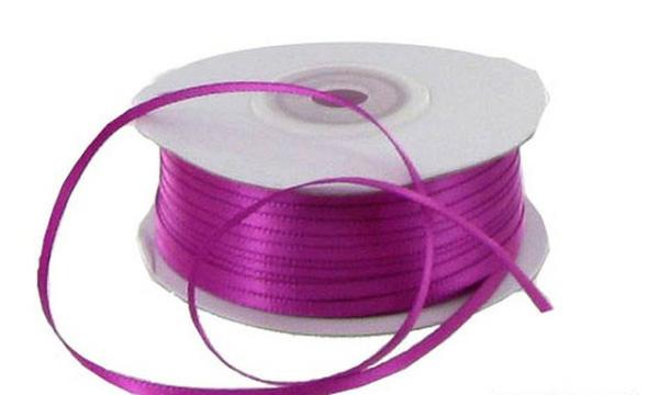 Satin Ribbon – Single Face |   Double Faced Satin Ribbon , Fuchsia, 1/8 Inch X 100 Yards (1 Spool) Ribbon Satin Ribbon - Single Face