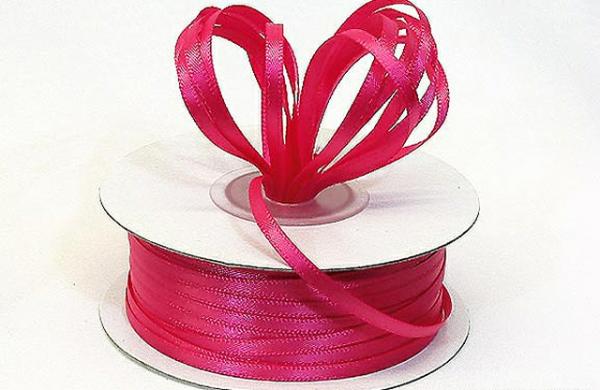 Satin Ribbon – Single Face |   Double Faced Satin Ribbon , Hot Pink, 1/8 Inch X 100 Yards (1 Spool) Ribbon Satin Ribbon - Single Face